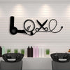 Love Hair Salon Metal Wall Art - Cut Metal Sign