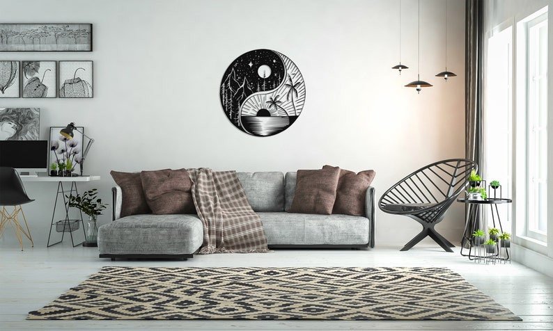 Impermanent Life Yoga | Wall Art Decor - Cut Metal Sign
