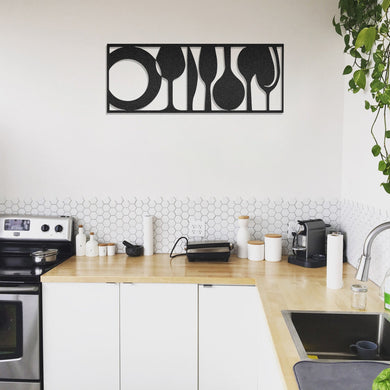Silverware For Kitchen Lover - Decor Wall Art - Cut Metal Sign