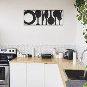Silverware For Kitchen Lover - Decor Wall Art - Cut Metal Sign