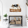Shih Tzu Love is a four-legged word Cut Metal Sign