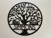 Tree of Life Custom Family Name - Personalized Metal House Sign