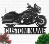 Custom Name Motorcycle - Metal House Sign