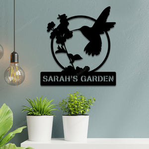 Personalized Hummingbird Metal Garden Signs Personalized Hummingbird Black Metal Peace Sign Cute Metal Welcome Signs For Outside