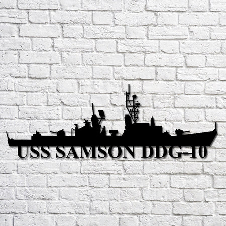 Uss Samson Ddg10 Navy Ship Metal Art, Gift For Navy Veteran, Navy Ships Silhouette Metal Art, Navy Laser Cut Metal Sign Uss Samson Custom Street Signs Metal Double Sided Cute Transformers Metal Sign