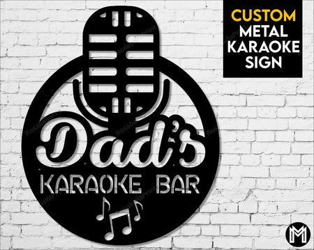 Metal Karaoke Sign Metal Karaoke Bath Sign Kawaii Vintage Metal Signs For Garage