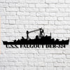 U.s.s. Falgout Der324 Navy Ship Metal Art, Custom Us Navy Ship Cut Metal Signs U.s.s. Falgout Black Metal Peace Sign Gorgeous Custom Signs For Business