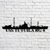 Uss Tutuila Rg 4 Navy Ship Metal Art, Custom Us Navy Ship Cut Metal Sign Uss Tutuila Family Sign Metal Beautiful Warning Signs For Property