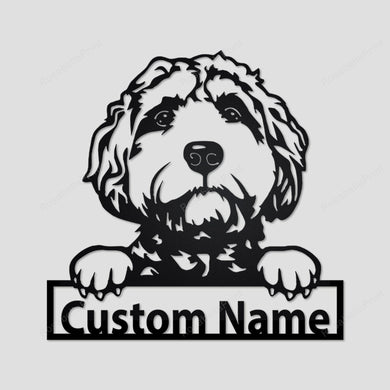 Personalized Goldendoodle Metal Sign Personalized Goldendoodle Customize Sign Gorgeous Personalized Name Signs For Home Decor