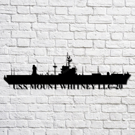 Rosabellaprint U.s.s. Mount Whitney Llc20 Navy Ship Metal Art, Custom Us Navy Ship Cut Metal Sign Rosabellaprint U.s.s. Home Decor Signs Metal Small Funny Signs For Home Decor