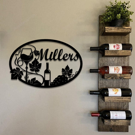 Personalized Grape Cellar Wine Metal Bar Signs Personalized Grape Vintage Beer Signs Beautiful Metal Stakes For Yard Signs
