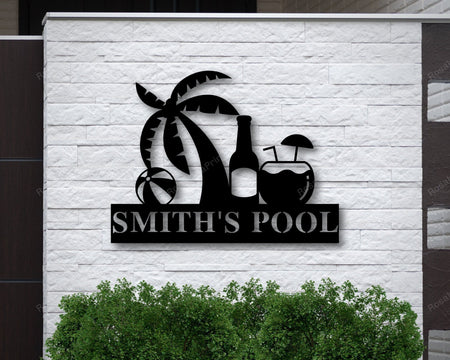 Personalized Beach Theme Signs Personalized Beach Custom Metal Signs Personalized Shapely Bar Signs For Home
