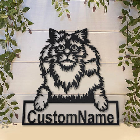 Personalized Selkirk Rex Cat Metal Sign Personalized Selkirk Customizable Sign Funny Metal Signs For Garage Man Cave