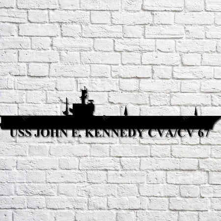 Uss John F. Kennedy Cvacv 67 Navy Ship Metal Art, Custom Us Navy Ship Cut Metal Signs Uss John Metal Name Signs Personalized Wonderful Tree Signs For Garden