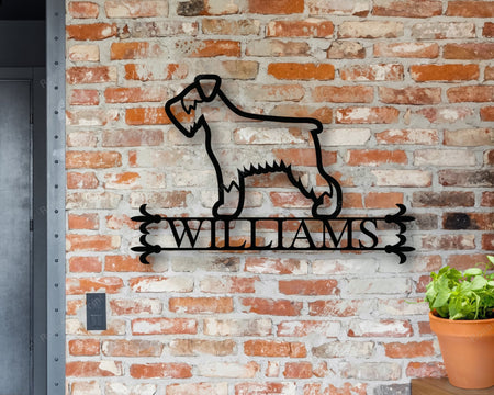Personalized Metal Family Dog Signs Personalized Metal Name Sign Clean Kitchen Signs For Home Decor