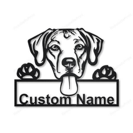 Personalized Rhodesian Ridgeback Dog Metal Sign Personalized Rhodesian Custom Wood Signs Personalized Huge Welcome Sign For Wall
