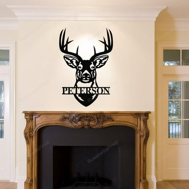 Custom Name Deer Head Signs Custom Name Thumper Sign Small Funny Signs For Home Decor