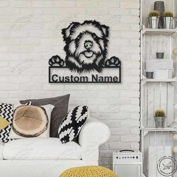 Norfolk Norwich Terrier Dog Personalized Metal , Cut Metal Signs Norfolk Norwich Beach House Signs Clean Personalized Signs For Outdoors