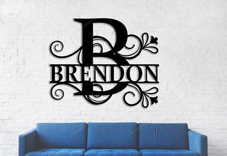 Custom Metal Name Sign Custom Metal Home Decor Signs Metal Fit Metal Signs For Garage Man Cave