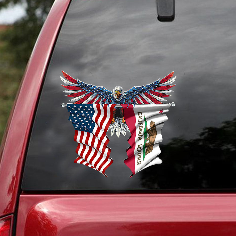 [ld1647-snf-lad]-california-republic-car-sticker-veterants-lover