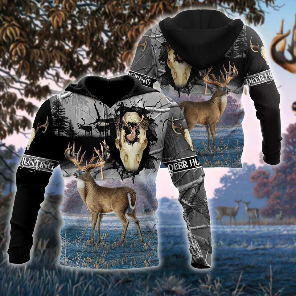 3D All Over Print Deer Hunting Hoodie TN070802