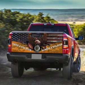 U.s Army Veteran Soldier truck Tailgate Decal Sticker Wrap Tailgate Wrap Decals For Trucks