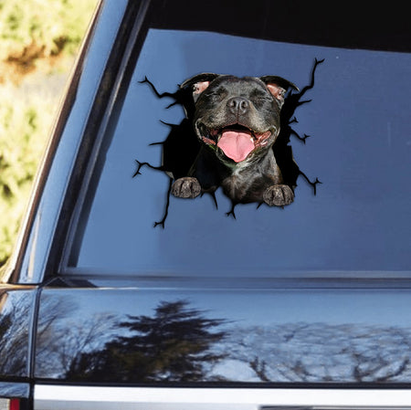 [th0618-snf-tpa]-american-staffordshire-terrier-crack-car-sticker-dogs-lover