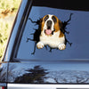 [th0623-snf-tpa]-st.-bernard-crack-car-sticker-dogs-lover