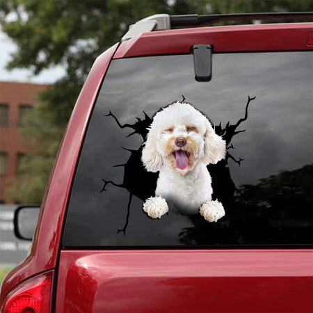 [da0079-snf-tnt]-cockapoo-crack-car-sticker-dogs-lover