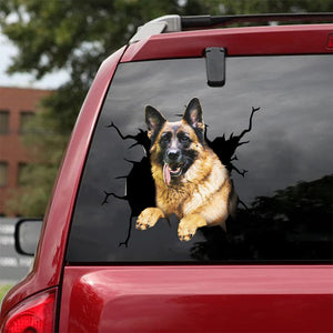 [da0215-snf-tnt]-german-shepherd-crack-car-sticker-dogs-lover