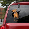 [ld0517-snf-lad]-rhodesian-ridgeback-crack-car-sticker-dogs-lover
