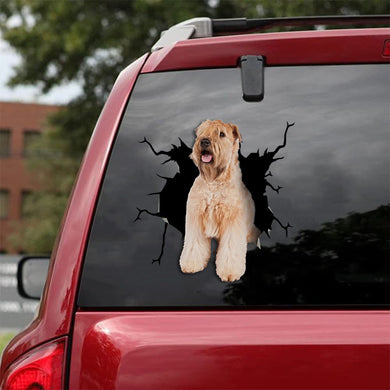 [ld0510-snf-lad]-soft-coated-wheaten-terrier-crack-car-sticker-dogs-lover