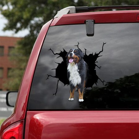 [ld1593-snf-lad]-bernese-mountain-dogs-crack-car-sticker-dogs-lover