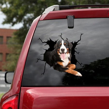 [ld1594-snf-lad]-bernese-mountain-dogs-crack-car-sticker-dogs-lover