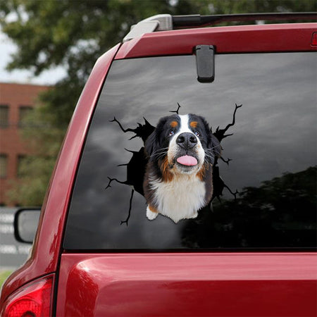 [ld1595-snf-lad]-bernese-mountain-dogs-crack-car-sticker-dogs-lover