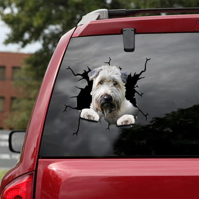 [ld1535-snf-lad]-soft-coated-wheaten-terriers-crack-car-sticker-dogs-lover