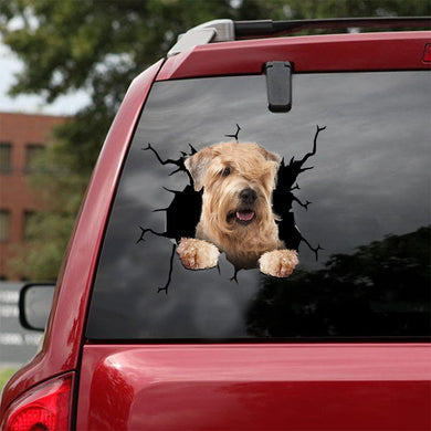 [ld1537-snf-lad]-soft-coated-wheaten-terriers-crack-car-sticker-dogs-lover