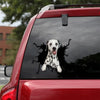 [th0233-snf-tpa]-dalmatian-crack-car-sticker-dogs-lover