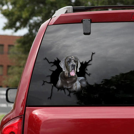 [th0236-snf-tpa]-great-dane-crack-car-sticker-dogs-lover