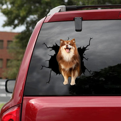 [ld0770-snf-lad]-finnish-lapphund-crack-car-sticker-dogs-lover
