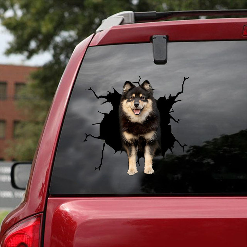 [ld0771-snf-lad]-finnish-lapphund-crack-car-sticker-dogs-lover
