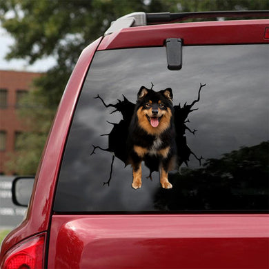 [ld0773-snf-lad]-finnish-lapphund-crack-car-sticker-dogs-lover