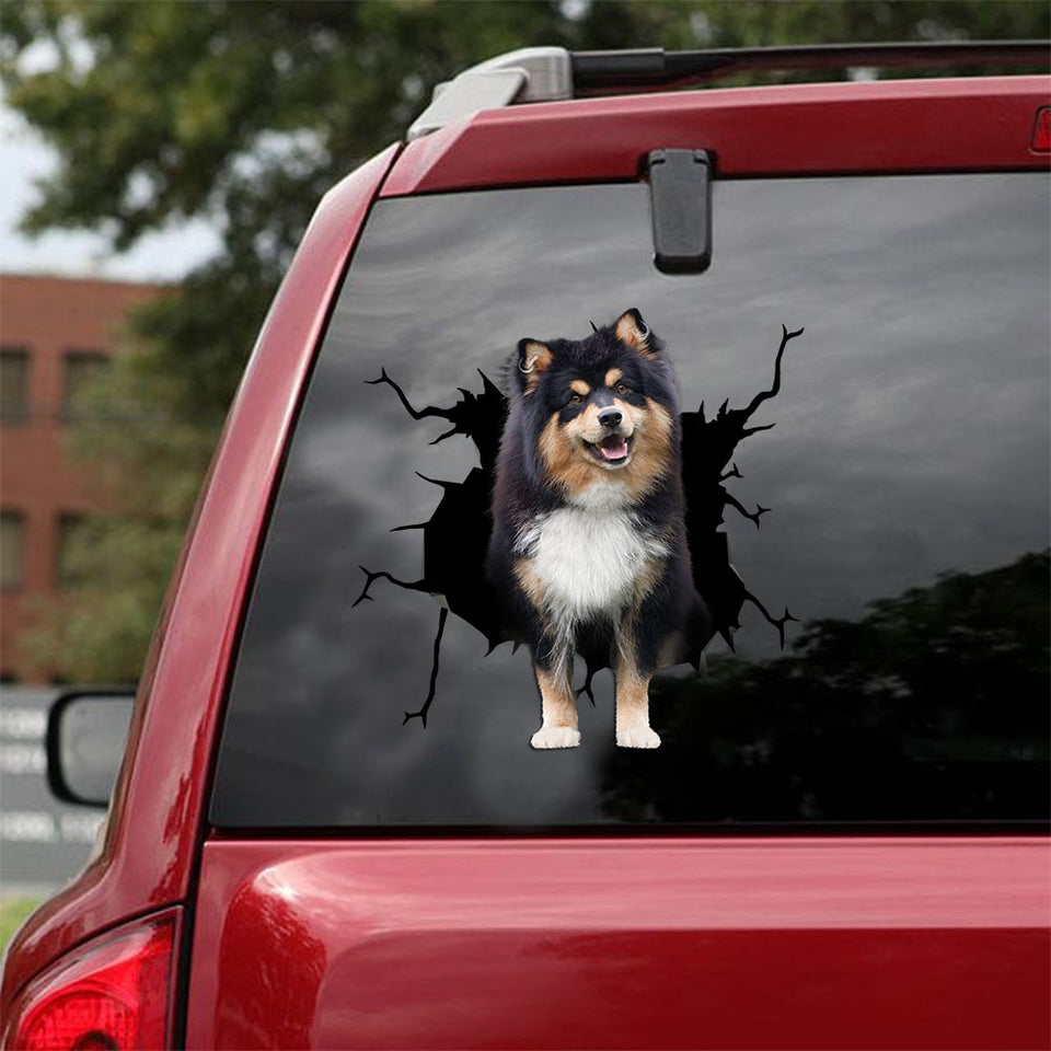 [ld0777-snf-lad]-finnish-lapphund-crack-car-sticker-dogs-lover