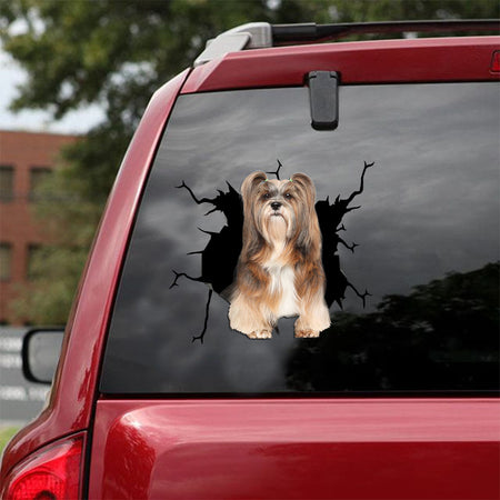 [ld0762-snf-lad]-lhasa-apso-crack-car-sticker-dogs-lover