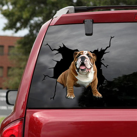 [dt0004-snf-lad]-english-bulldog-crack-car-sticker-dogs-lover