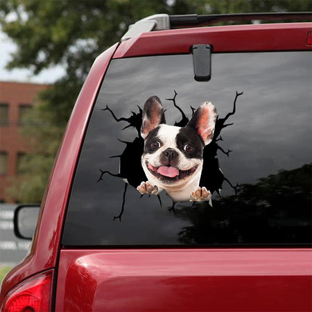 [sk1426-snf-tpa]-boston-terrier-crack-car-sticker-dogs-lover