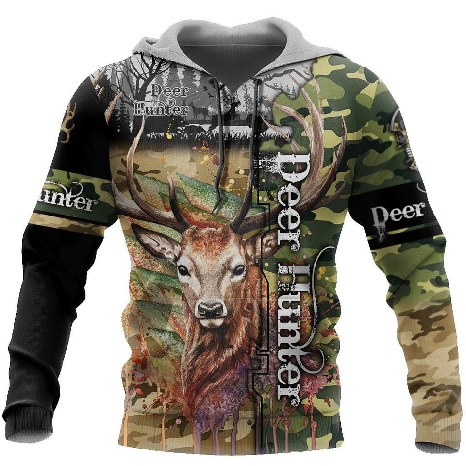 BEAUTIFUL HUNTING CAMO 3D ALL OVER PRINTED SHIRTS ANN231001