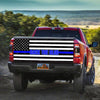Back The Blue truck Tailgate Decal Sticker Wrap Tailgate Wrap Decals For Trucks
