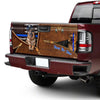 German Shepherd Back The Blue 3d Zipper truck Tailgate Decal Sticker Wrap Tailgate Wrap Decals For Trucks