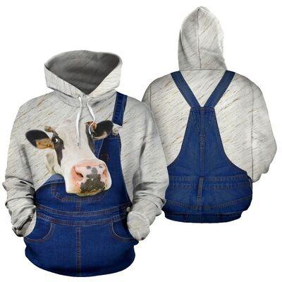 COVERALLS JEAN COW - HOODIE